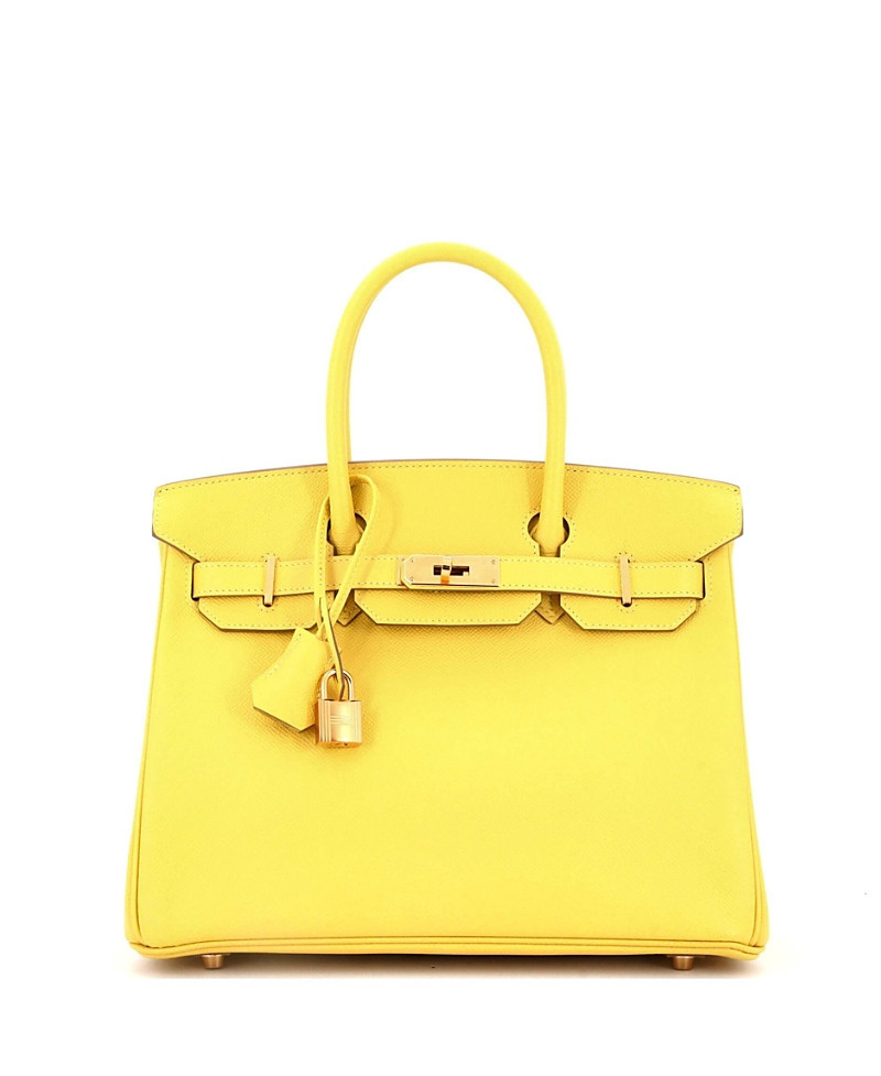 Pre-Owned HERMES Birkin 30 Handbag Yellow Epsom with Gold Hardware | Bloomingdale's (US)