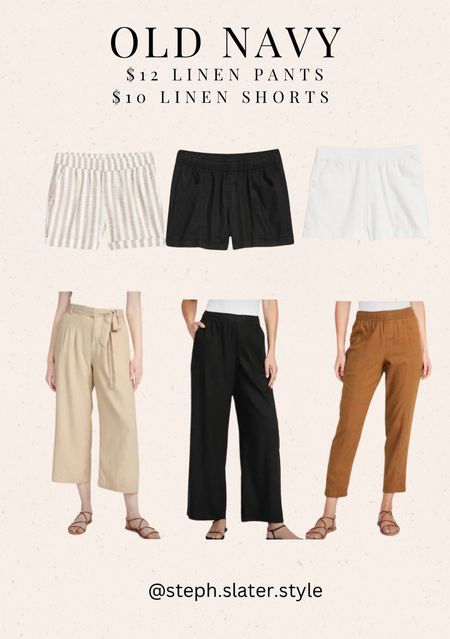 Old navy linen shorts and linen pants on sale. Comfy. Easy. Casual. Summer. All come in more colors. Mom style 

#LTKunder50 #LTKsalealert #LTKFind