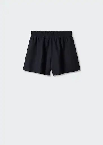 Linen shorts with drawstring waist | MANGO (US)