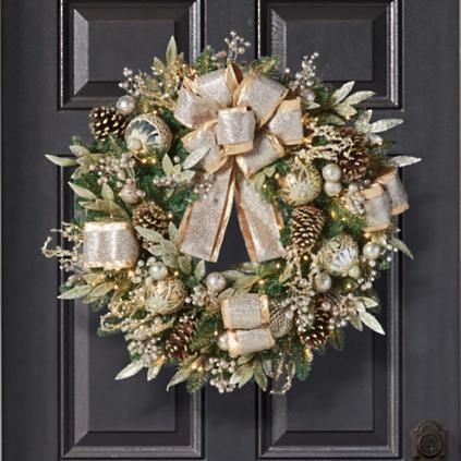 Gilded Elegance Wreath | Frontgate