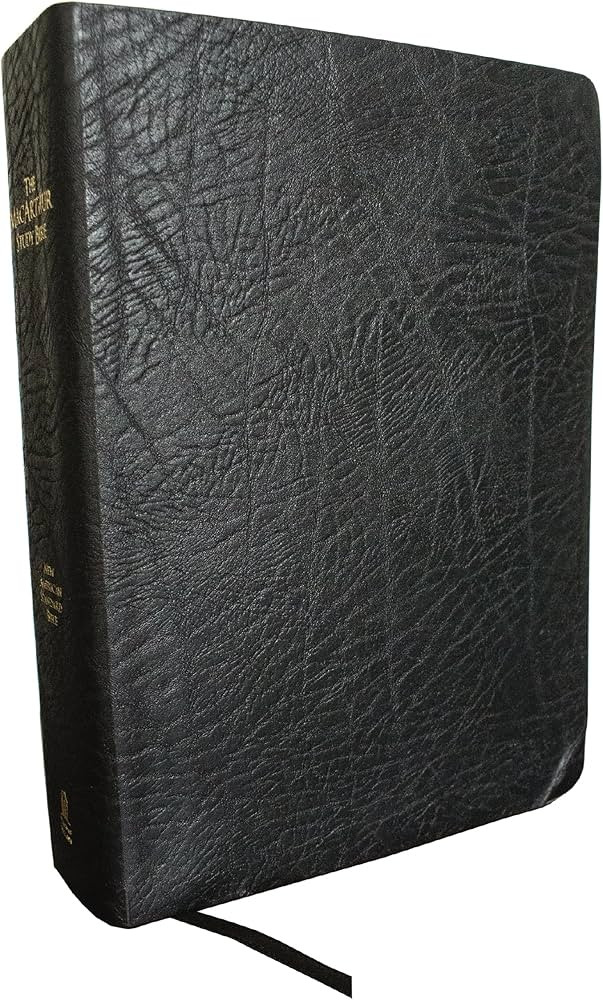 The NASB, MacArthur Study Bible, Large Print, Bonded Leather, Black, Thumb Indexed: Holy Bible, N... | Amazon (US)