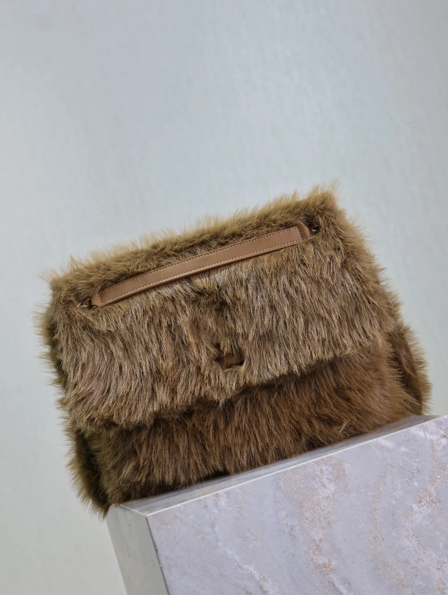 10A Designer Bag Mirror Quality Jumbo Double Flap Bag Luxury Fur Bag Genuine Leather Caviar Sheep... | DHGate