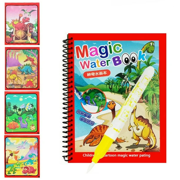Feledorashia Toys Magic Water Drawing Book Painting Coloring Board Children's Drawing Album | Walmart (US)