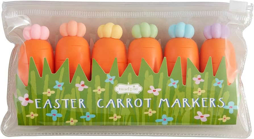 Mud Pie Easter Carrot Shaped Markers | Amazon (US)