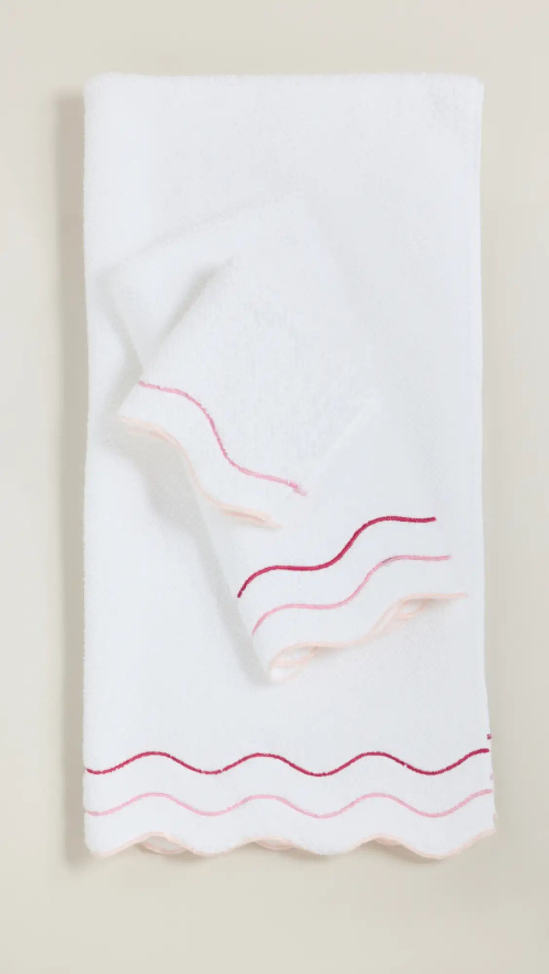 Shopbop x Kassatex Scalloped Bath Towel Set of 2 | Shopbop