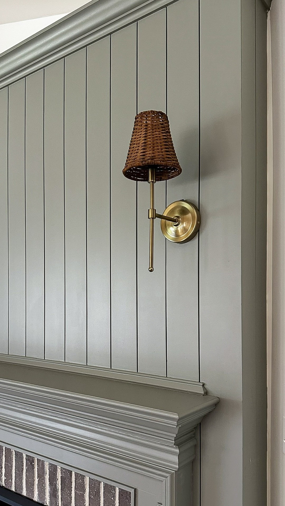 Brass wall sconces with rattan lamp shade / brass and rattan wall sconces/ rattan shade plug in wall sconce 

#LTKStyleTip #LTKHome