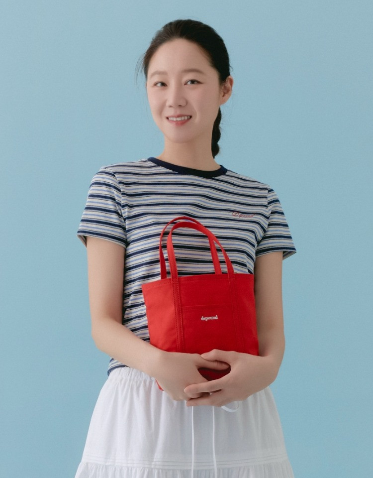 canvas mini tote bag - red | Depound