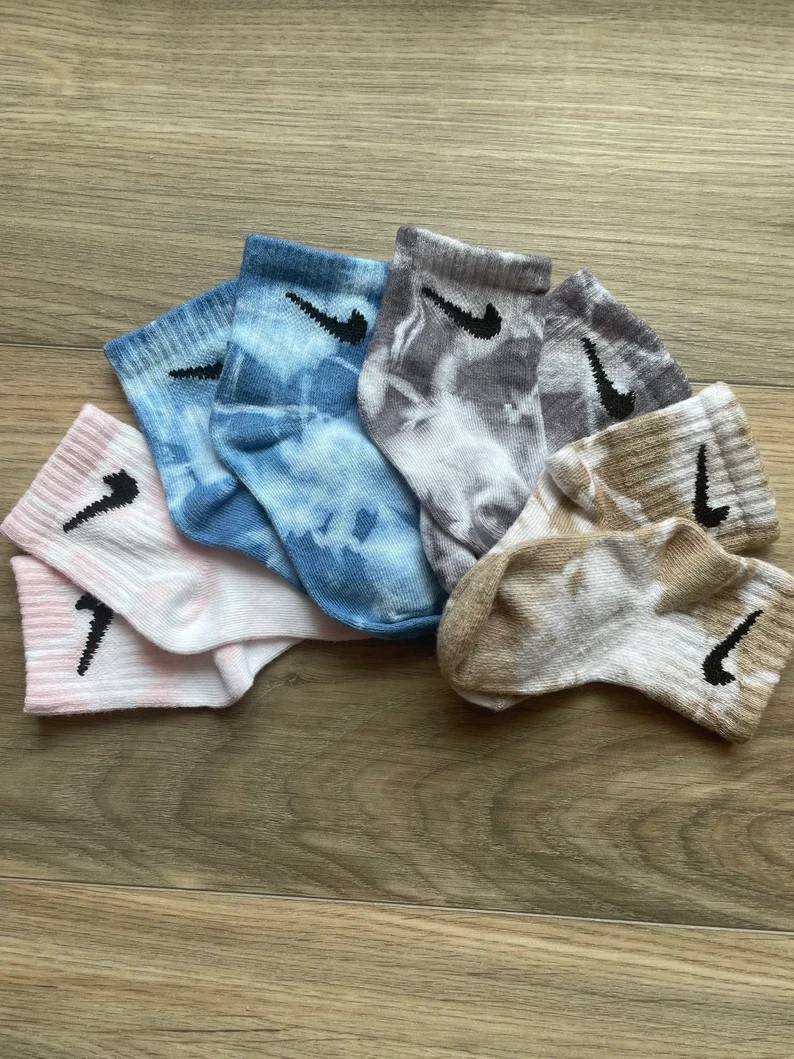 Hand-dyed Nike Socks Infant & Toddler - Etsy | Etsy (US)