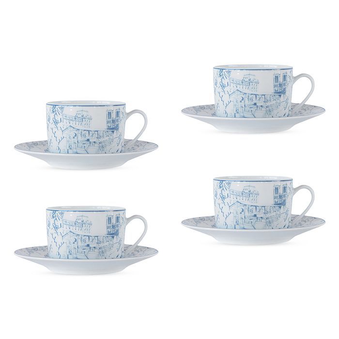 Tout Paris Set of 4 Tea Cups & Saucers | Bloomingdale's (US)