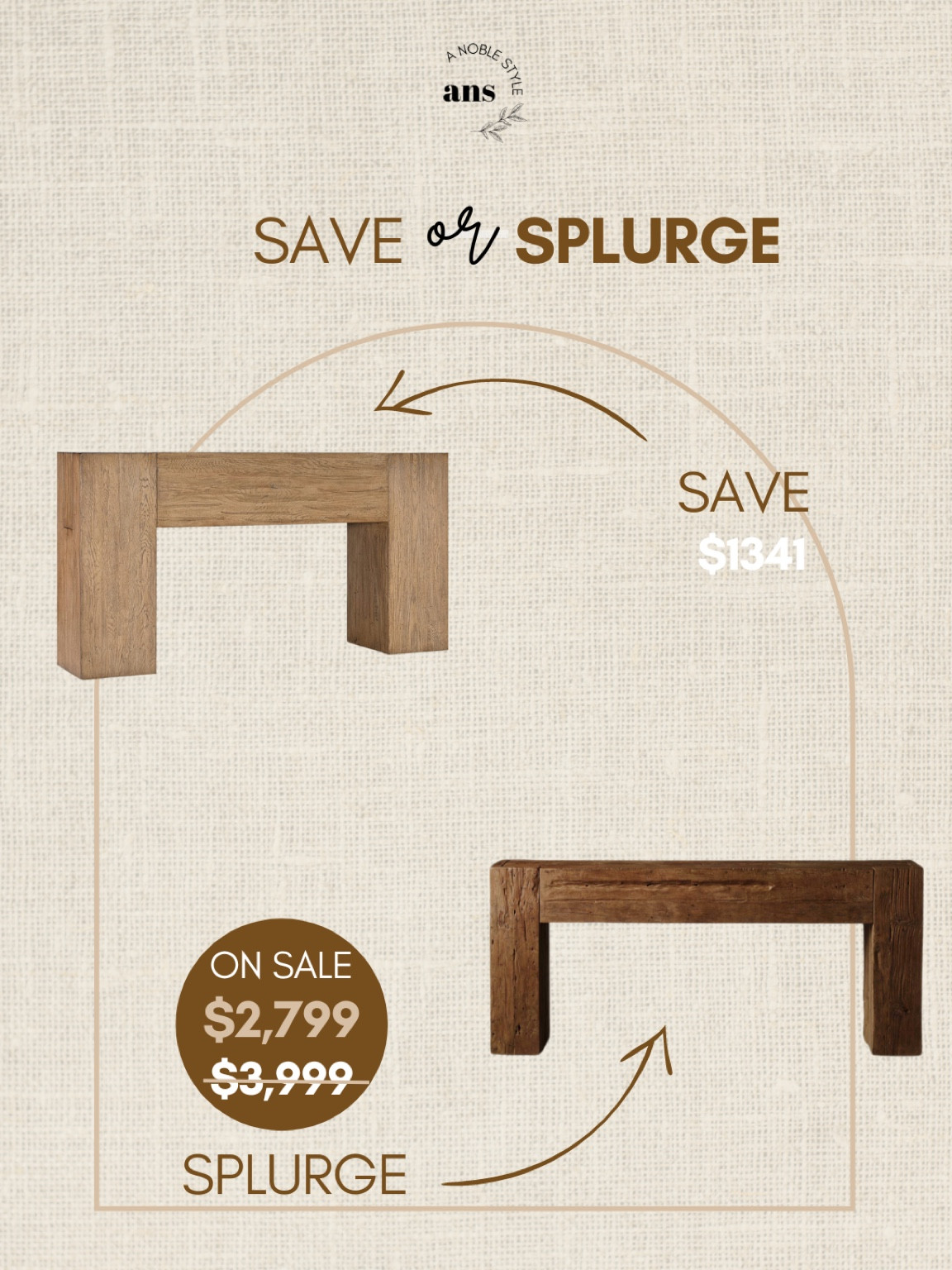 Save or splurge 60” console table. 


Entryway table. Daily dupe. Look for less. Transitional home decor, arhaus, ubud table, Presidents’ Day sale

#LTKFind #LTKSale #LTKhome