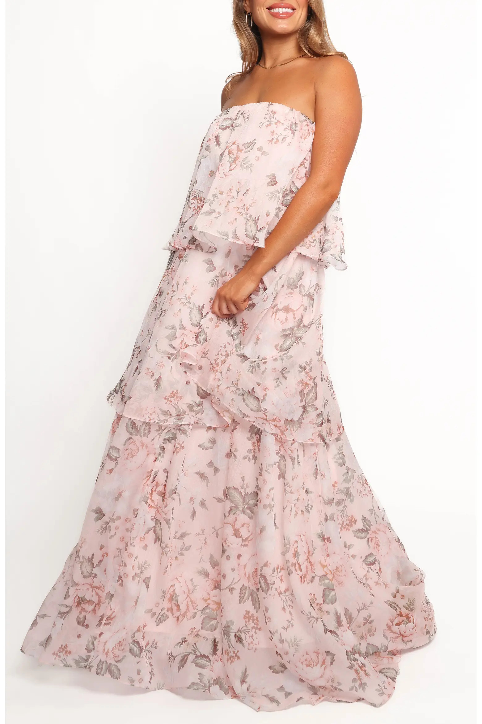 Petal & Pup Bloom Tiered Strapless Maxi Dress (Women) | Nordstrom | Nordstrom