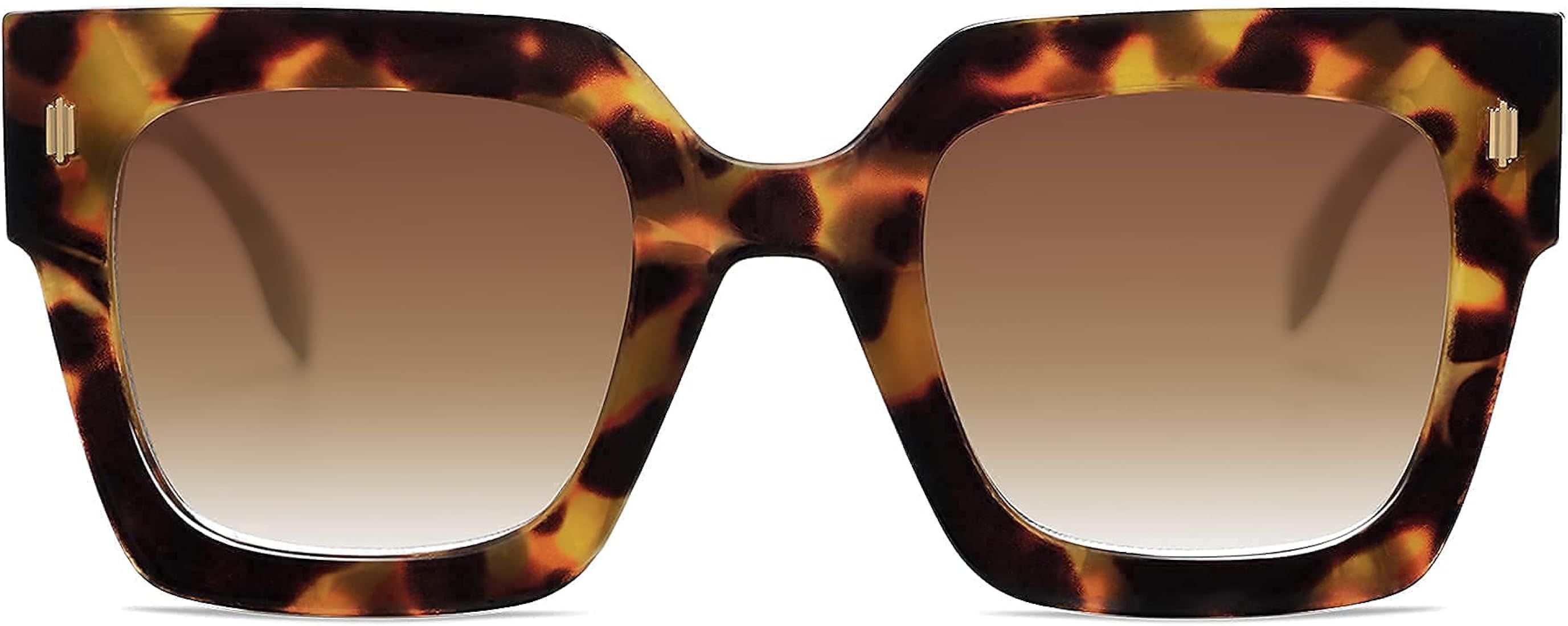 Vintage Oversized Square Sunglasses for Women,Retro Womens Luxury Big Sun Glasses UV400 Protectio... | Amazon (US)