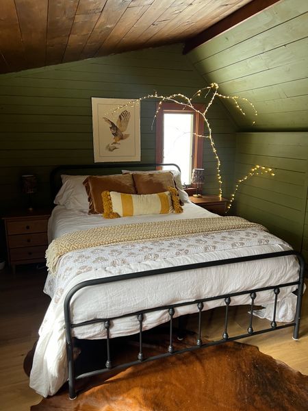 Our cozy cabin bedroom 

#LTKhome #LTKfindsunder100