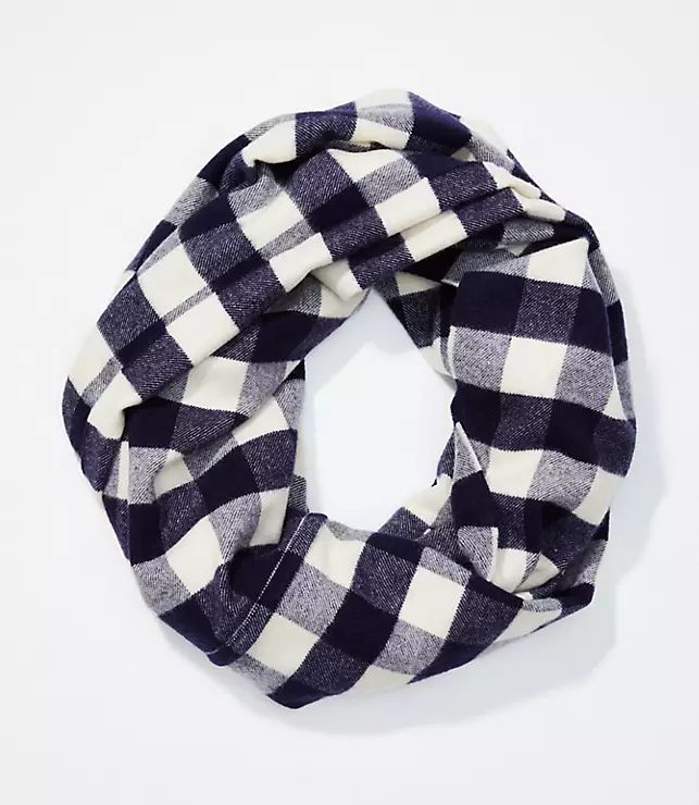 Buffalo Plaid Infinity Scarf | LOFT | LOFT