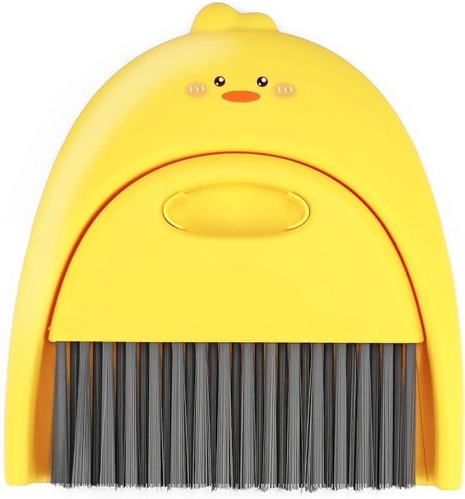 Small Broom and Dustpan Set,1pc Dust Pan and Brush Set,SUP Cute Little Yellow Duck Hand Mini Broo... | Amazon (US)