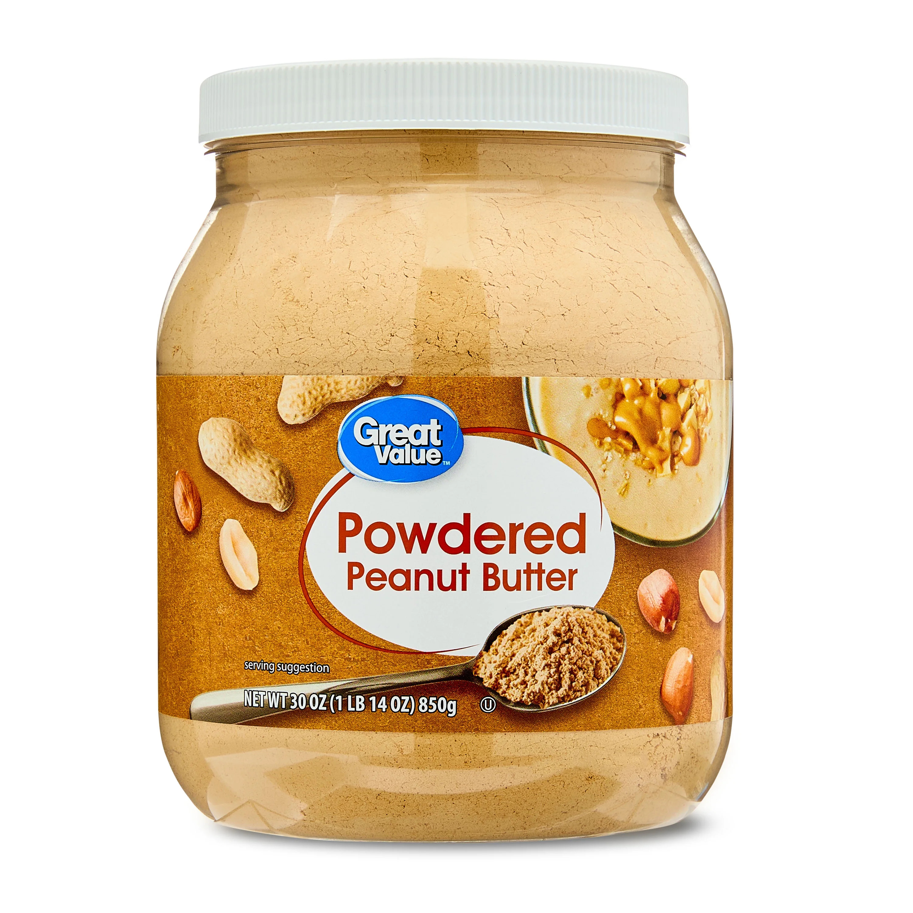 Great Value Powdered Peanut Butter, Gluten-Free, 30 oz | Walmart (US)