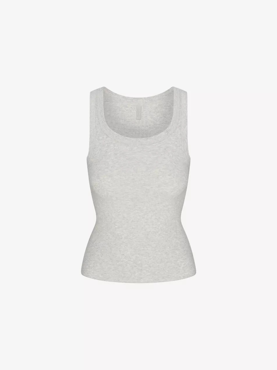 Scoop-Neck Ribbed Stretch-Cotton Tank Top | Selfridges