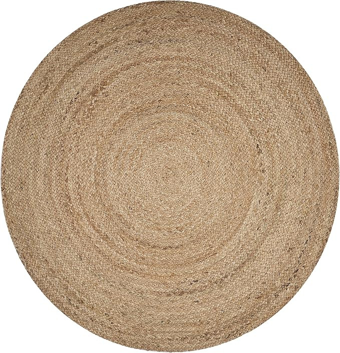 LR Resources Natural Jute Indoor Area Rug, 4' x 4' Round, - | Amazon (US)