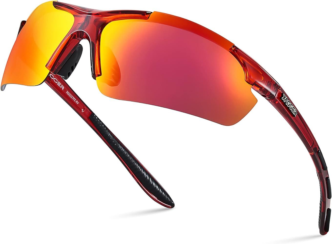 Xagger Polarized Wrap Around Sport Sunglasses for Men Women UV400 Baseball Softball Glasses | Amazon (US)