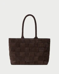 Klara Brown Woven Suede Tote | Loeffler Randall