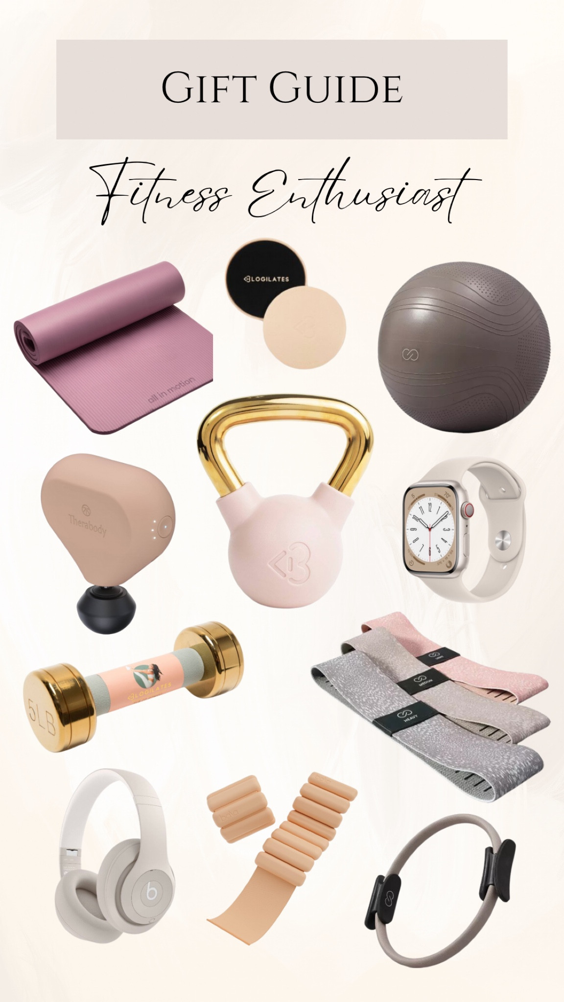 Gift guide for the fitness enthusiast. Gifts for her. Workout equipment. 

#LTKGiftGuide #LTKHoliday #LTKfitness