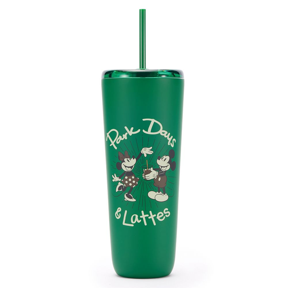 Mickey and Minnie Mouse 24 oz. Starbucks® Stainless Steel Tumbler with Straw | Disney Store