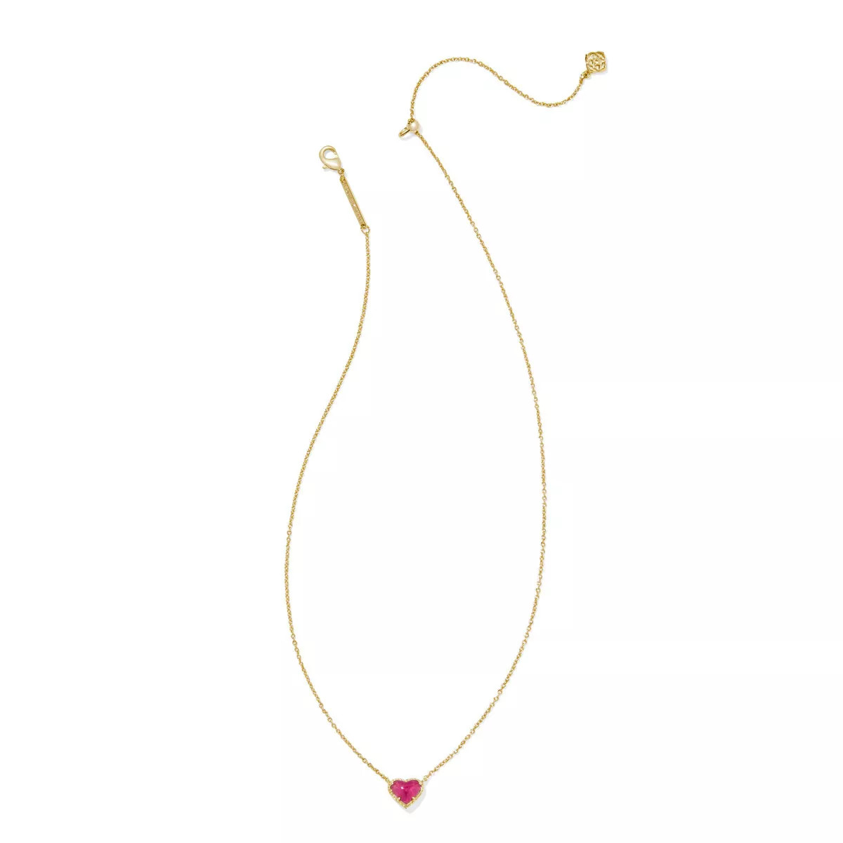 Kendra Scott Valentine's Day Anna Pendant Necklace - Fuchsia Opaque | Target