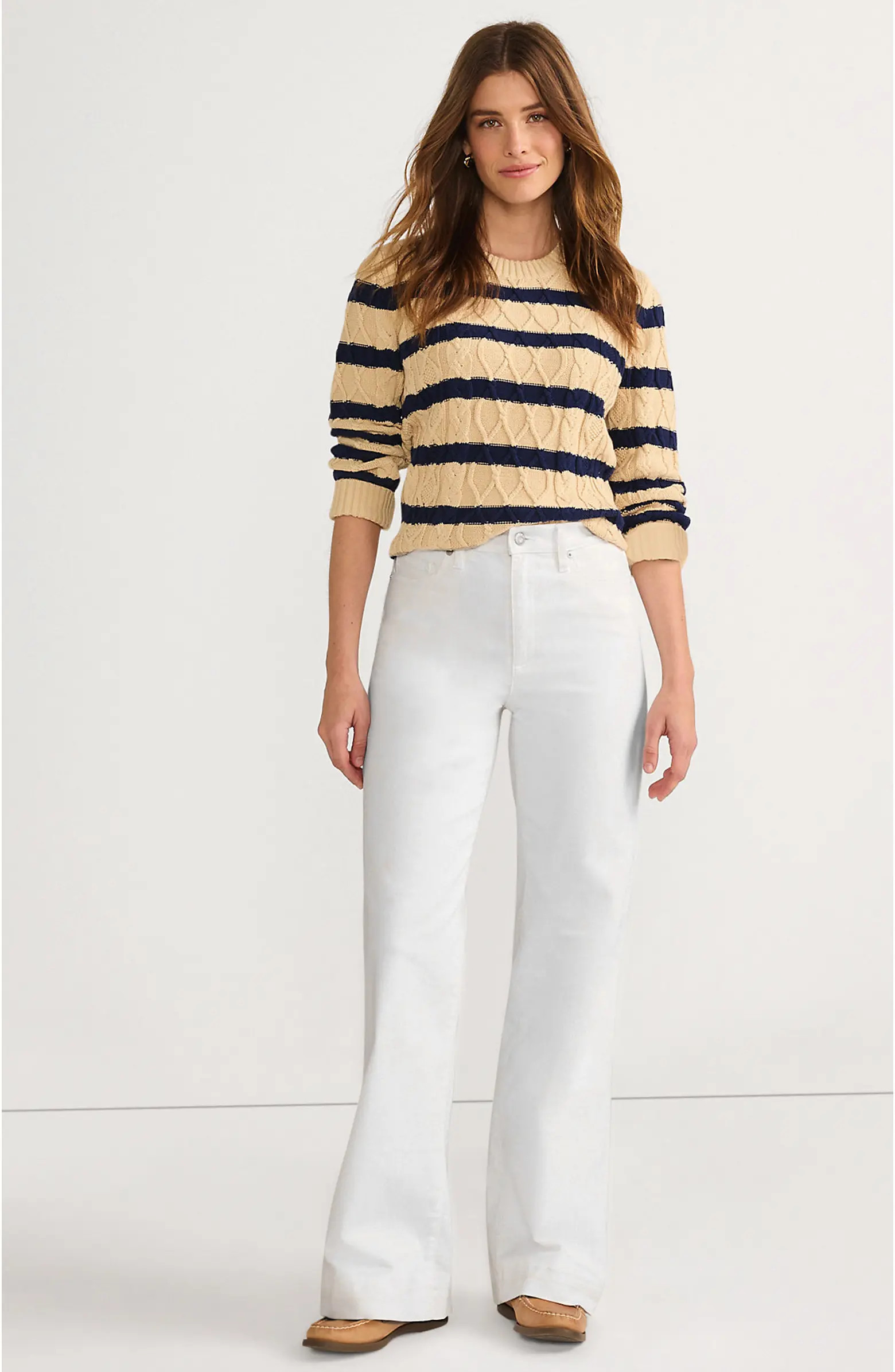 Lands' End Recover High Rise Wide Leg Blue Jeans | Nordstrom | Nordstrom