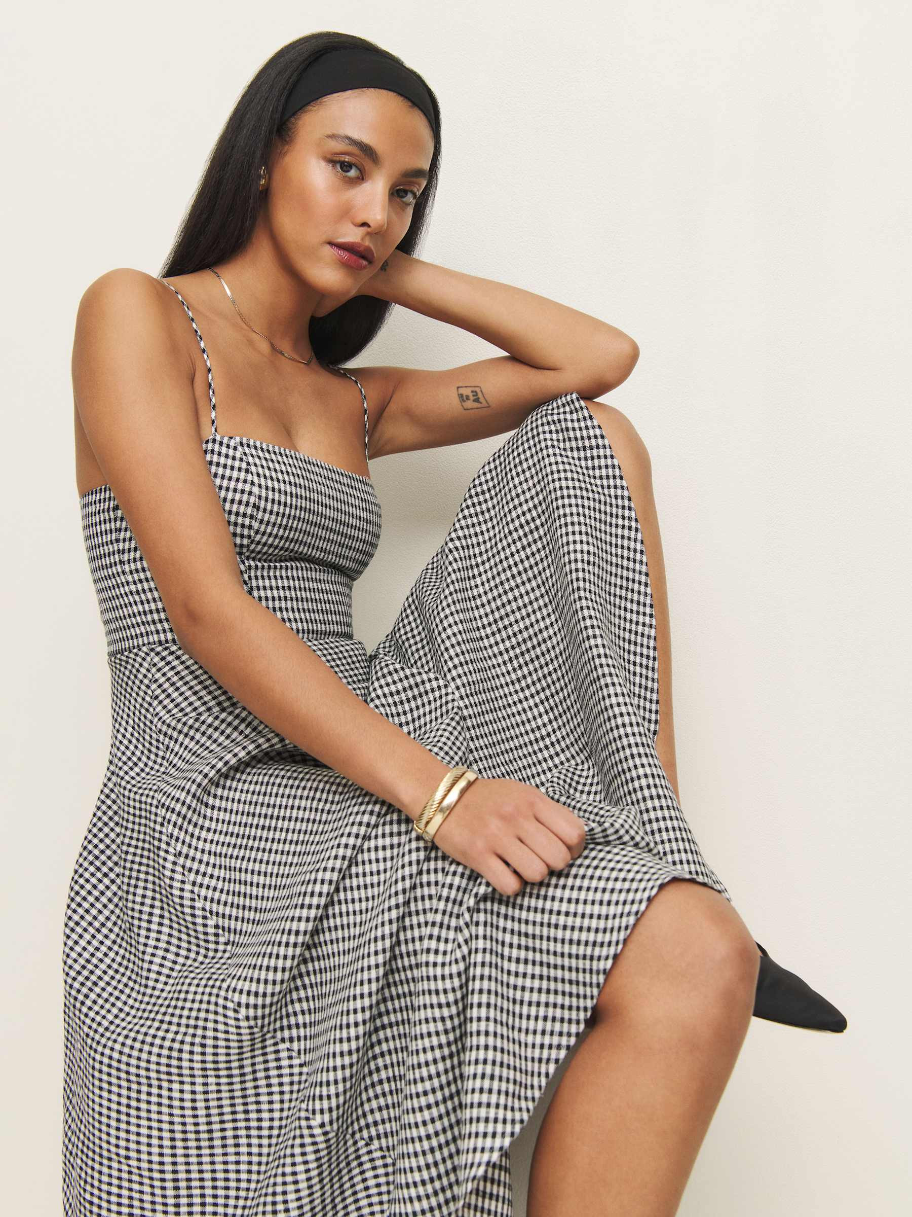 Monette Linen Dress | Reformation (Global)