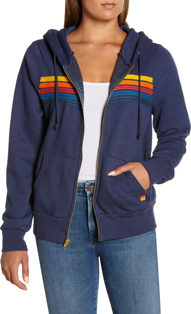 5-Stripe Zip Hoodie | Nordstrom