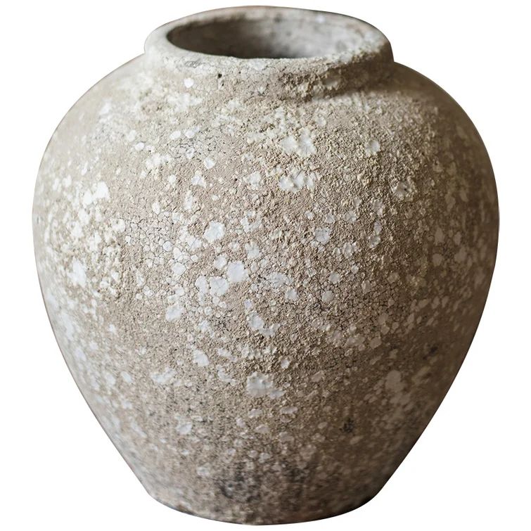 Auman Brown Indoor / Outdoor Cement Jar | Wayfair North America