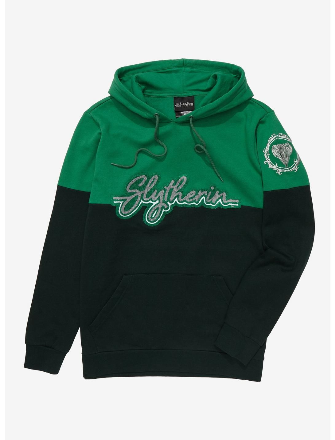 Harry Potter Slytherin Crest Panel Hoodie - BoxLunch Exclusive | BoxLunch