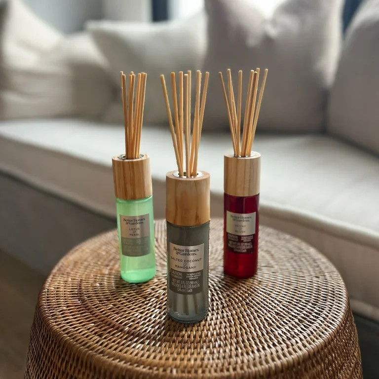 Better Homes & Gardens |Salted Coconut & Mahogany Gray Reed Diffuser 90 ml | Walmart (US)