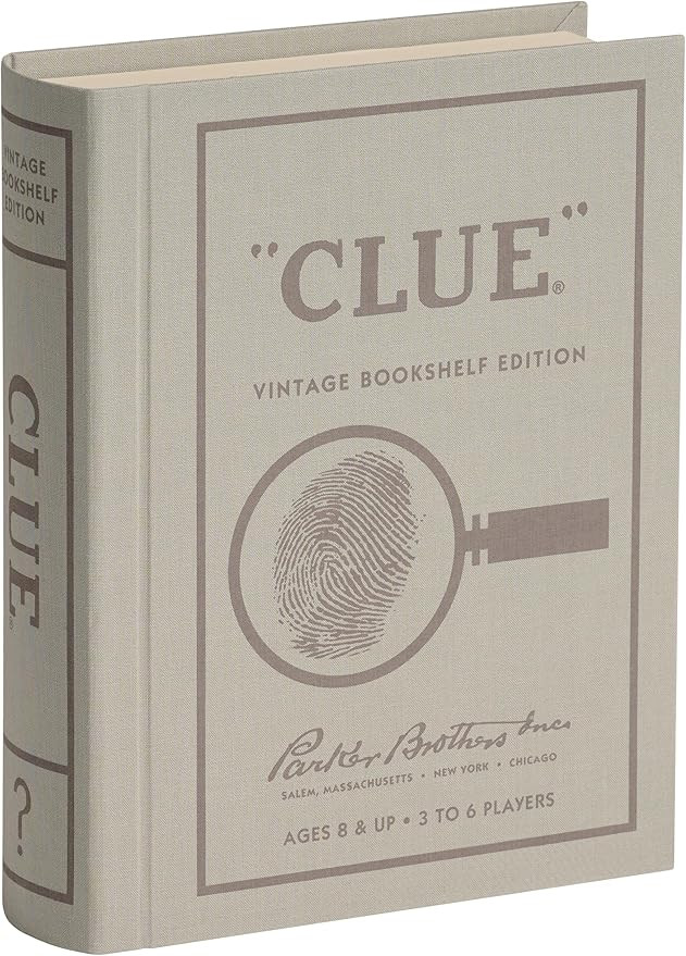 WS Game Company Clue Vintage Bookshelf Edition Board Game | Amazon (US)