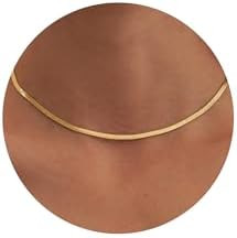 Tewiky Layered Necklaces for Women 14k Gold Plated Chain Necklace Set | Amazon (US)