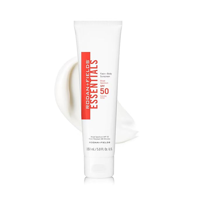 Rodan + Fields Essentials Face + Body Sunscreen Broad Spectrum SPF 50 | 150 mL | Water & Sweat Re... | Amazon (US)