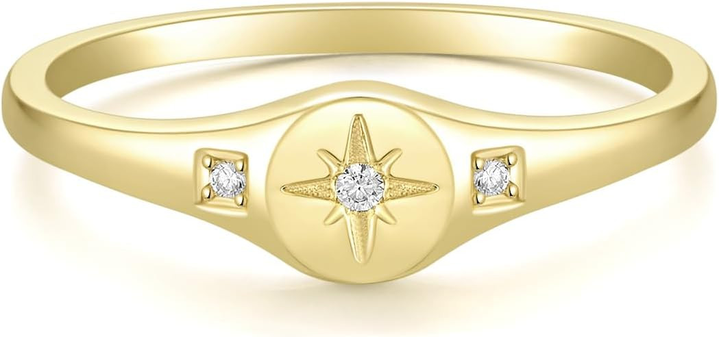 Mameloly 1.5mm 14K Gold Plated Wedding Bands for Women Dainty Stackable Thin Dot Ring Statement R... | Amazon (US)