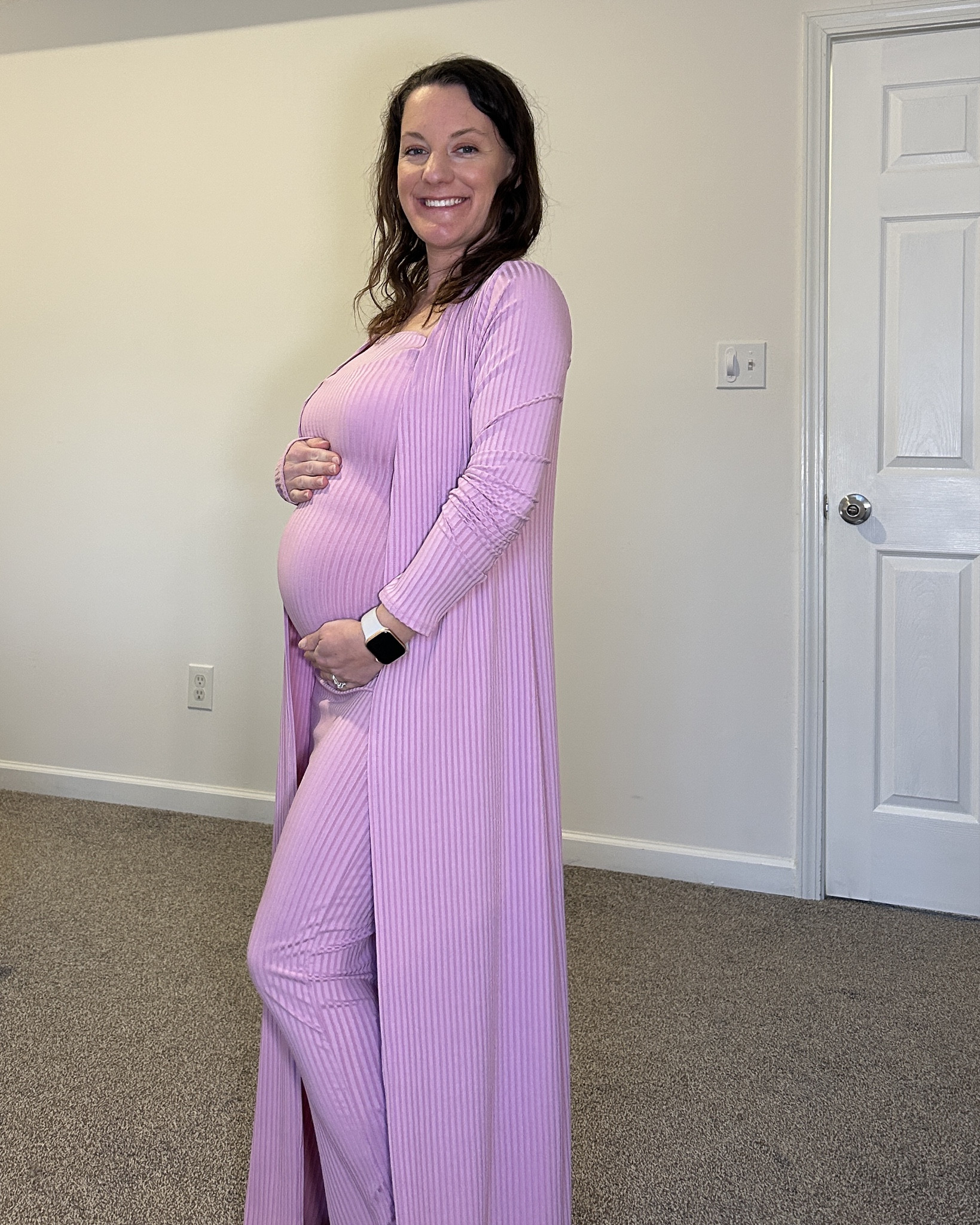 I love this chic yet cozy outfit! 
It’s perfect for Spring with the cardigan on top! 

#LTKBump #LTKPetite #LTKootd