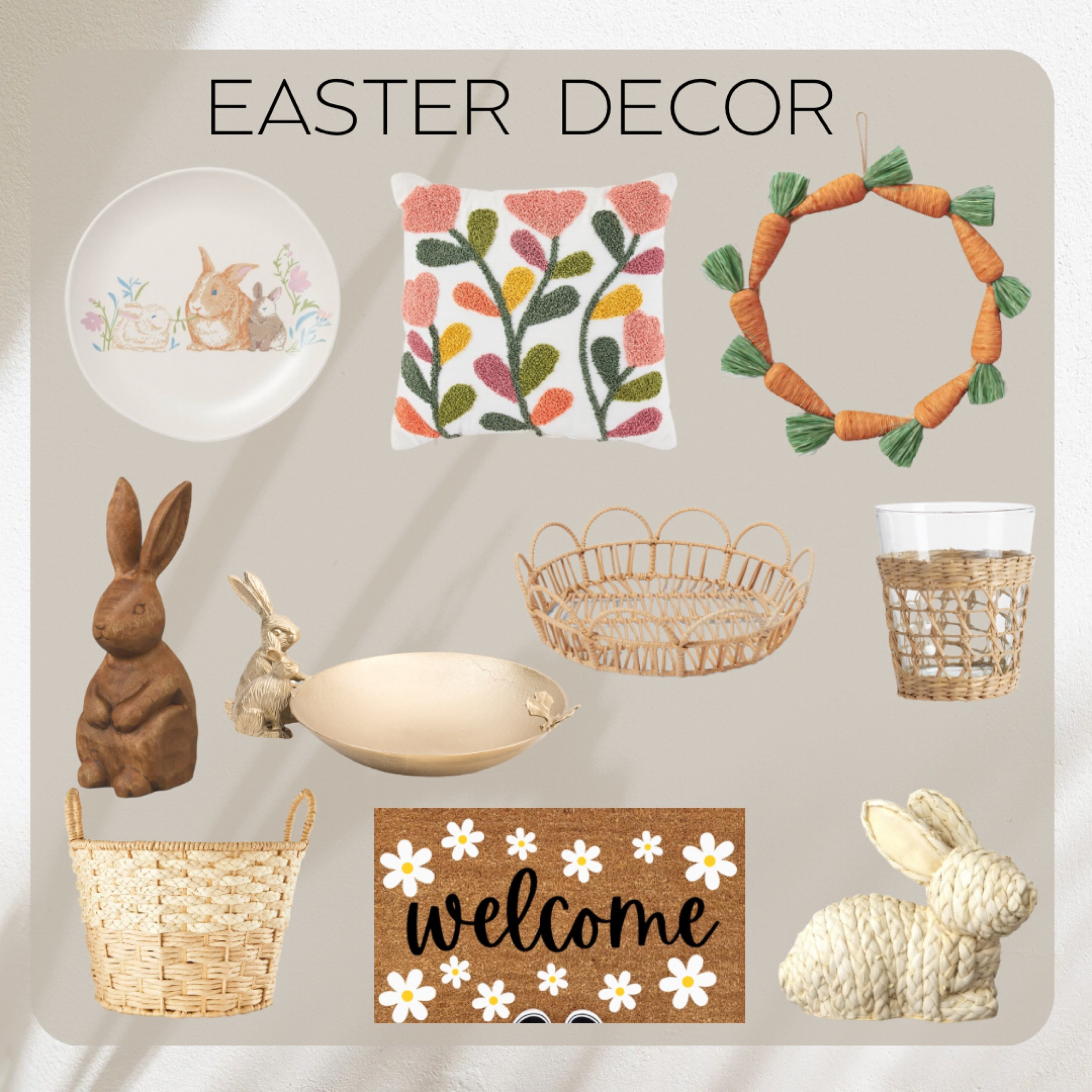Easter Home Decor

LTKunder100 / LTKunder50 / LTKsalealert / LTKstyletip / LTKGiftGuide / Easter / Easter home decor / Easter decor / Easter home / seasonal home decor / welcome mats / baskets / storage basket / Easter pillow / pillows / throw pillow / Easter plates / kitchenwares / kitchen / Kitchenware / decor / spring home decor / spring decor / spring home / home decor / target / target finds / Walmart / Walmart finds / target Easter decor / Walmart Easter decor / Walmart decor / target decor / sale / sale alert 

#LTKFind #LTKSeasonal #LTKhome