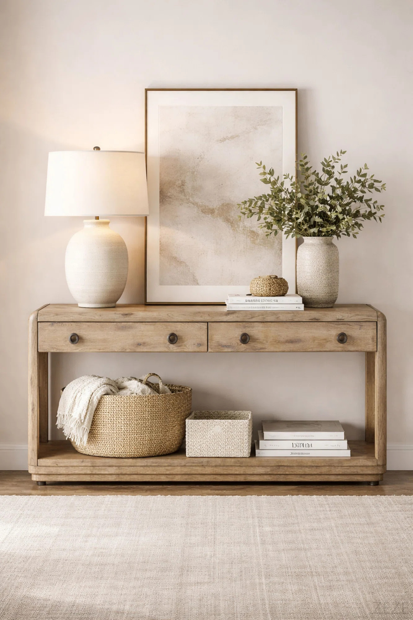 English Knotty Oak Console Table | Wayfair North America