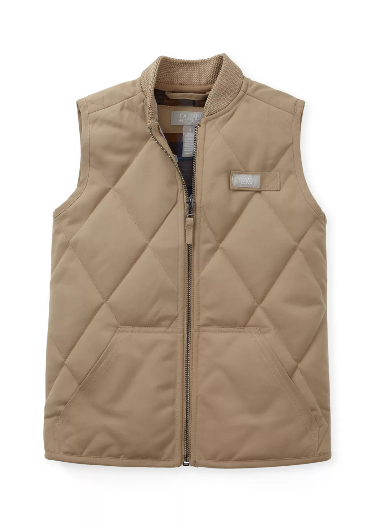 Boys 4-7 Flannel Lined Quilted Vest | Belk