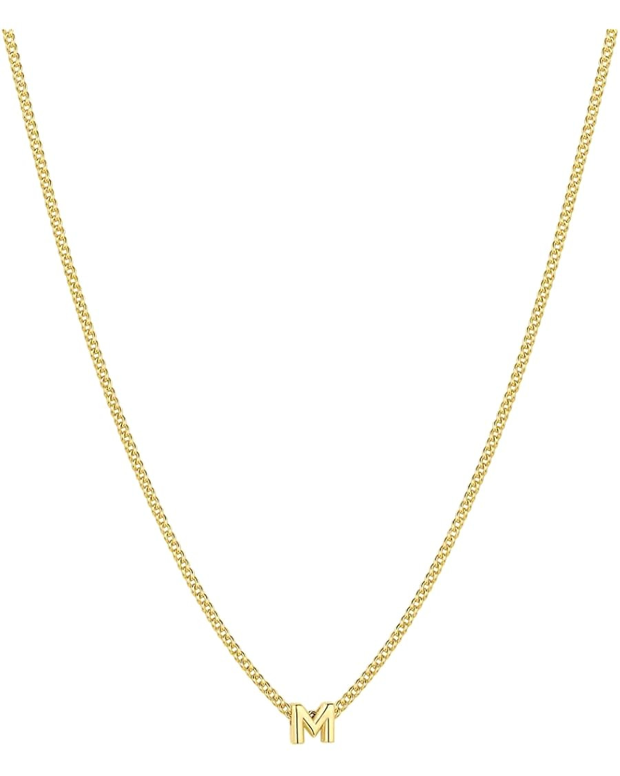 gorjana - Wilder Mini Alphabet Necklace - 18k Gold-Plated or Silver-Plated Brass - Personalized I... | Amazon (US)