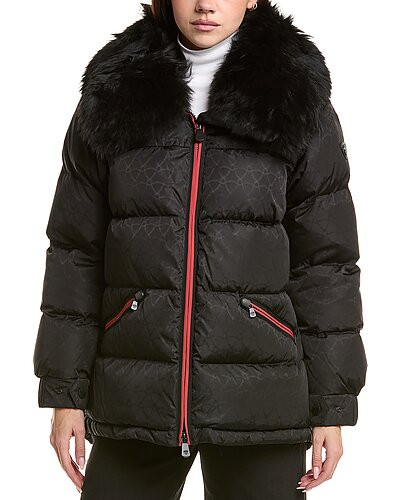 Alpaca-Trim Down Jacket | Gilt & Gilt City