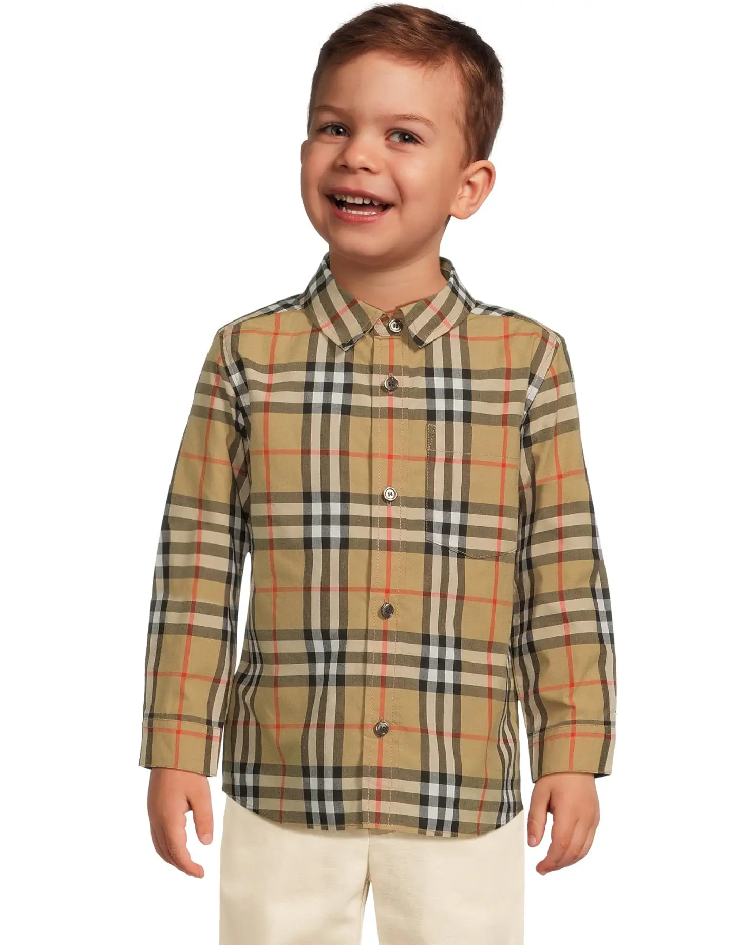 Owen Check Long Sleeve Shirt (Infant) | Zappos