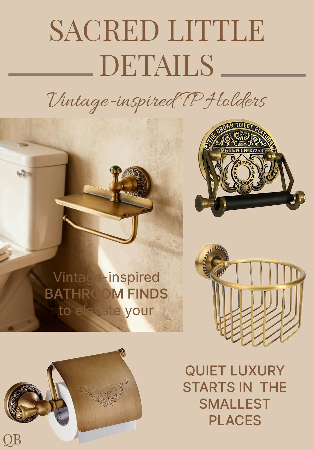 Small details, big impact. These vintage-inspired brass toilet paper holders from Amazon turn an everyday essential into a statement of quiet luxury. Perfect for a bathroom refresh or new year reset, they bring warmth, elegance, and a collected-over-time vibe to your home. 

 #LTKHome