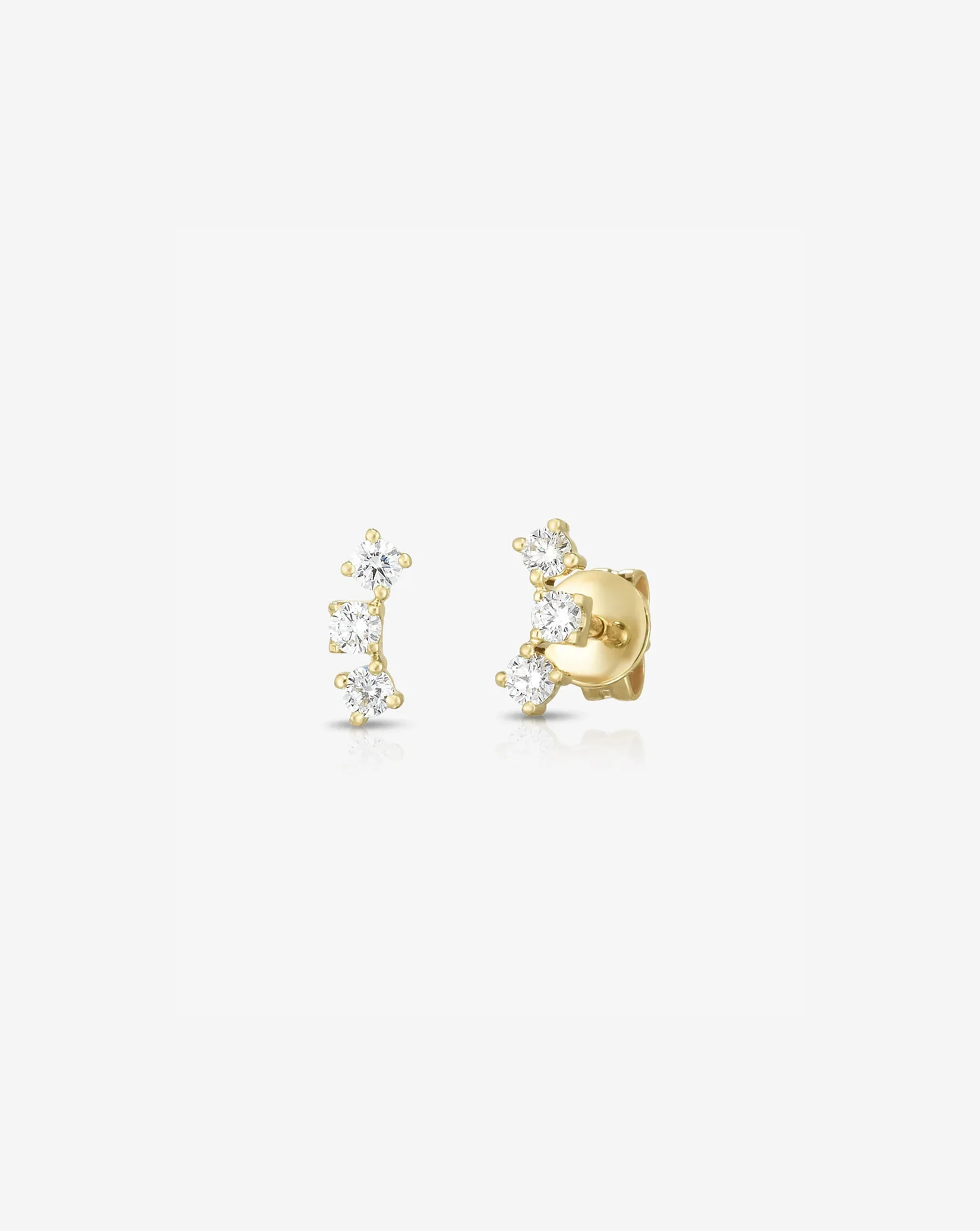 Curved Trio Studs | Ring Concierge