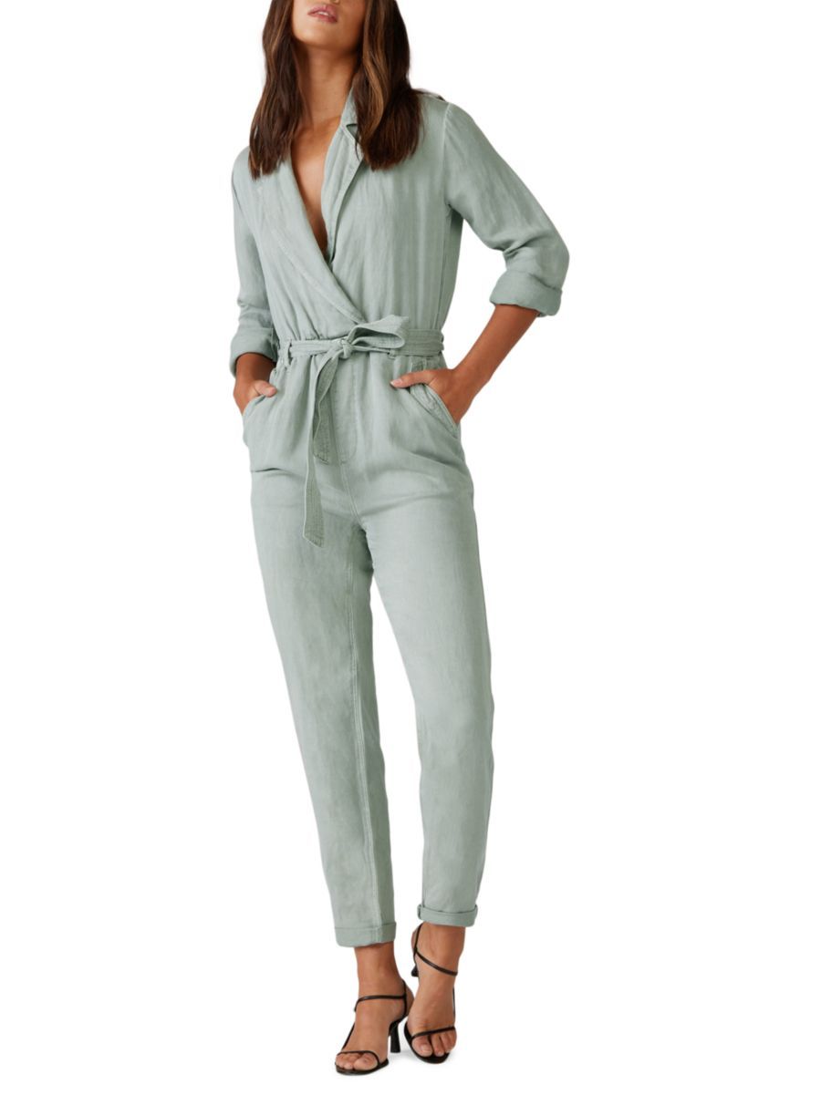 Joe's Jeans The Shirley Belted Utility Wrap Jumpsuit | Saks Fifth Avenue