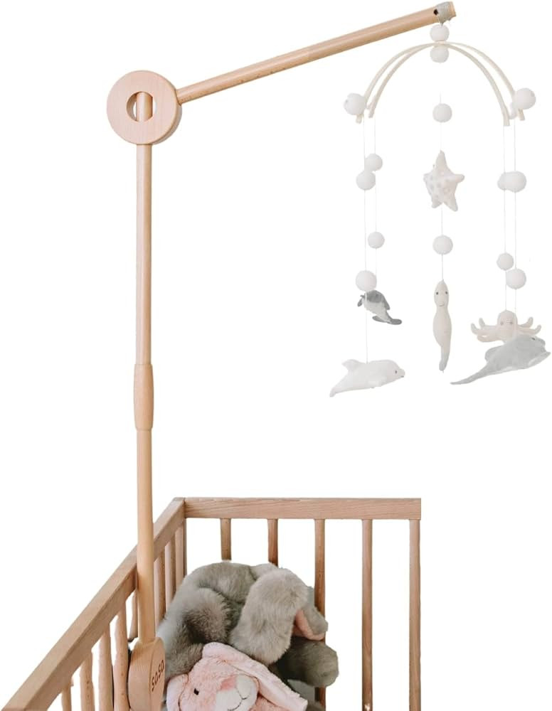 Crib Mobile Arm - Wooden Mobile Arm, Strong Hold Anti Slip Attachment Clamp for Sturdy Mobile Han... | Amazon (US)