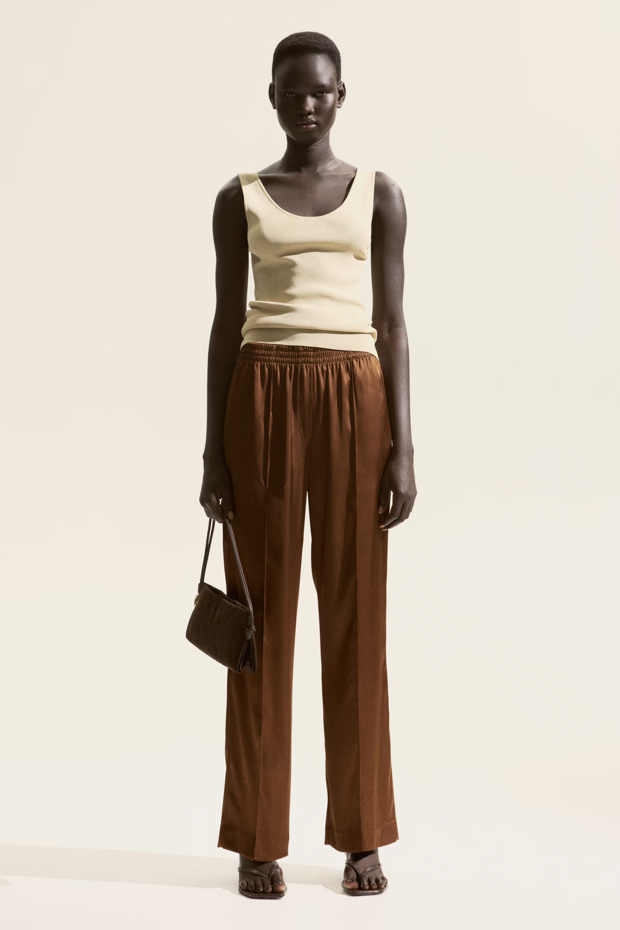 Wide Crease-Detail Pants | H&M (US + CA)