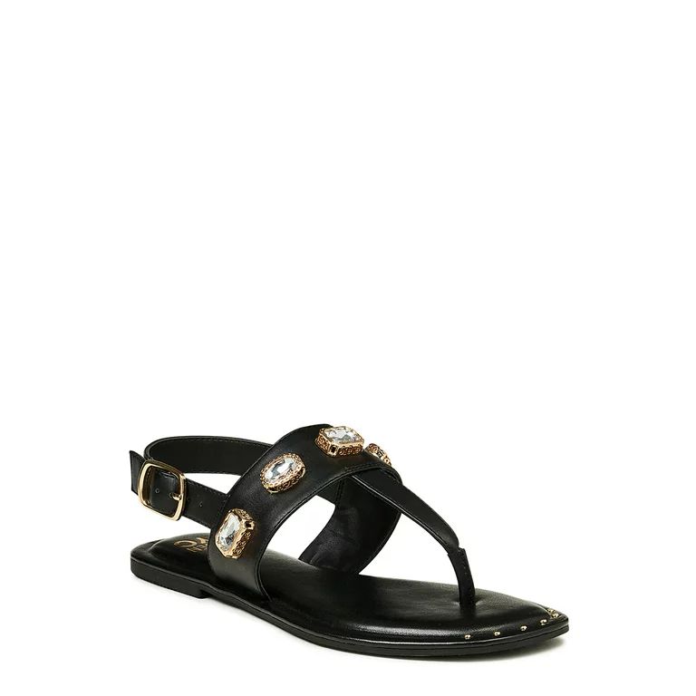 Madden NYC Women's Jeweled Thong Sandals - Walmart.com | Walmart (US)